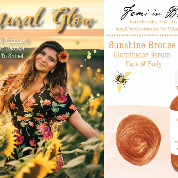 Sunshine Bronze Illuminator Serum for Face and Body / Quartz Shimmer Glow - Picture 4 of 14
